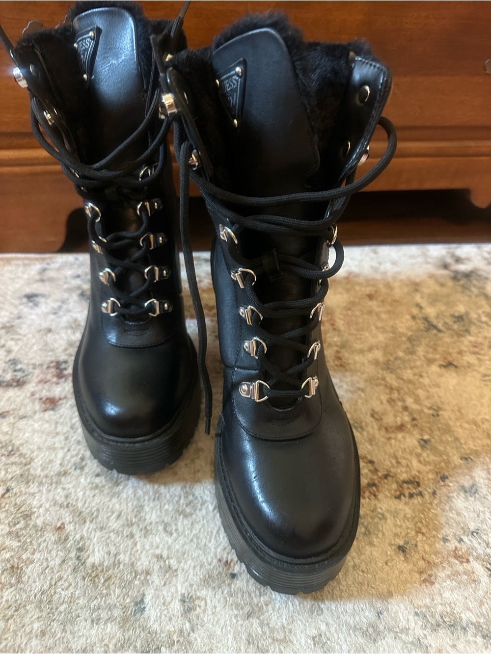 Guess combat boots